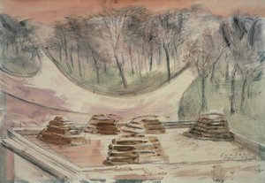 ロンドン・パーク、マーブル・アーチ・ディフェンス 作： Paul Nash