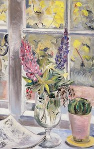 ルピナスとサボテン 作： Paul Nash