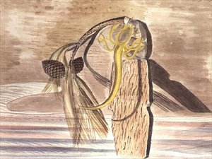 砂の上のオブジェ 作： Paul Nash