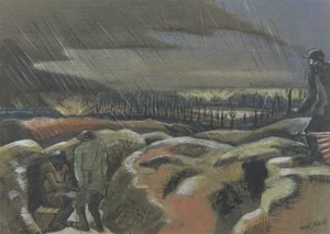 シェルバースト、ジルベーク 作： Paul Nash