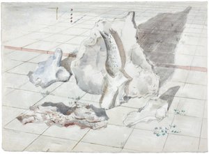 漂白された物体の風景のための習作 作： ポール・ナッシュ