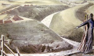ザ・グレート・ダイク、ロムニー・マーシュ 作： Paul Nash