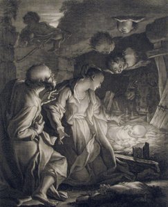 キリスト降誕、1727年、1727年。 作： Paul Ponce Antoine Robert