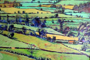 Pentre close up 1, 2019（アクリル、ボード 作： Paul Powis