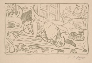 リクライニングリーダー 作： Paul Elie Ranson