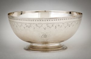 ボウル、1800年頃 作： Paul Revere