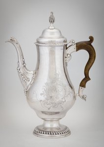 コーヒーポット、1773年 作： Paul Revere