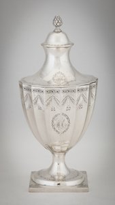 砂糖入れ、1795年頃（銀製 作： Paul Revere