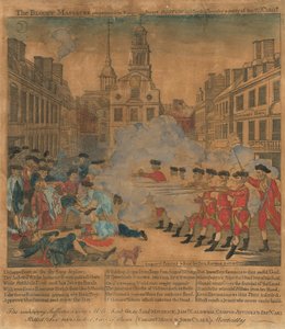 ボストン虐殺 作： Paul Revere, after Henry Pelham