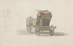 王室の紋章付きのコーチ、c.1764（鉛筆と紙にw - c）