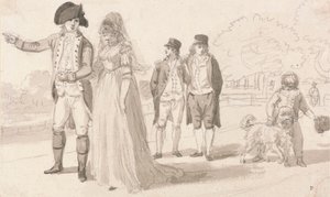 ハイドパークの家族 作： Paul Sandby