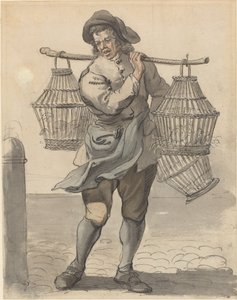 家禽の売り手 作： Paul Sandby