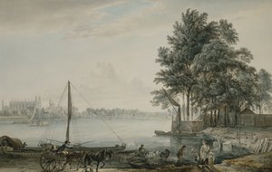 テムズ川から見たイートンカレッジ、1779 作： Paul Sandby