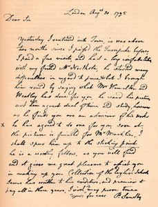 ポールサンドビーからの手紙、1795年1904年