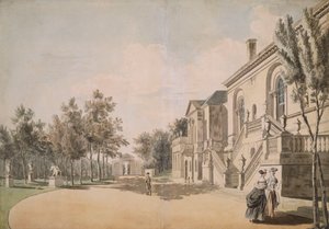 チズウィックハウス、1766-1768 作： Paul Sandby
