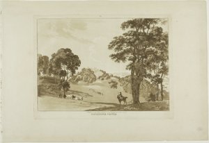 デネファウル城、『ウェールズ十二景』より11枚目 作： Paul Sandby