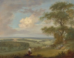 ハックウッド パーク、ハンプシャー 作： Paul Sandby