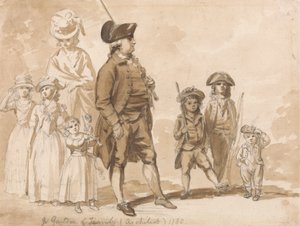 ジェームズ・ガンドンと家族 作： Paul Sandby