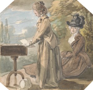 Lady Francis Scott ja Lady Elliot 作： Paul Sandby