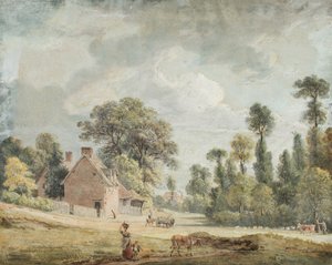 エガムヒルを見下ろす 作： Paul Sandby