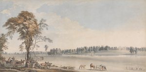 ウィットルベリー フォレスト、ノーサンプトンシャーのウェイクフィールド ロッジの北西ビュー 作： Paul Sandby