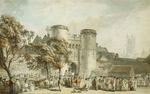 セントジョージズゲート、カンタベリー 作： Paul Sandby