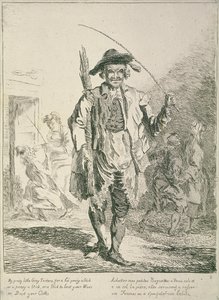 棒売り、ロンドンの叫び、1760 作： Paul Sandby
