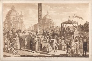 ローマのカーニバルの開幕 作： Paul Sandby