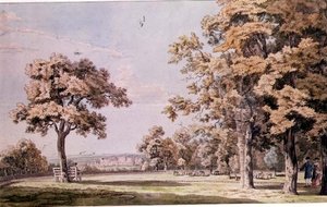 ウィンザー城：グレートパークから 作： Paul Sandby