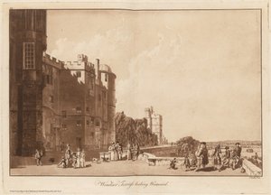 西向きのウィンザー テラス 作： Paul Sandby