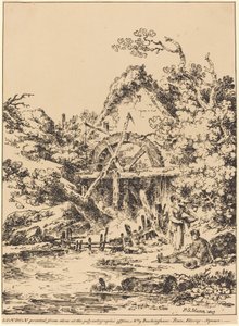 オールド ウォーター ミル 作： Paul Sandby Munn