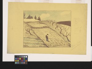 La Fin Du Jour (Päivän loppu) (värilitografia) 作： Paul Sérusier