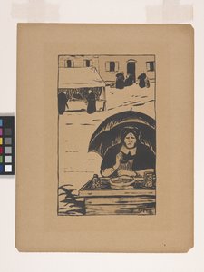 露天商（カラーリトグラフ） 作： Paul Sérusier