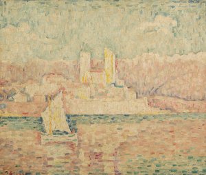 アンティーブの朝、1919 作： Paul Signac