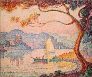 アンティーブ、プティポールドベーコン、1917年 作： Paul Signac
