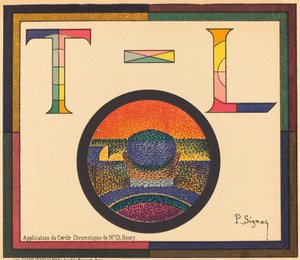 Ch.Henry氏のクロマティックサークルの応用 作： Paul Signac
