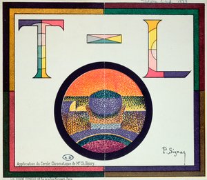 1889年、チャールズヘンリーの「セルクロマティック」の応用 作： Paul Signac