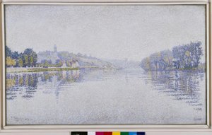 リバーサイド。ハーブレイのセーヌ川 作： Paul Signac