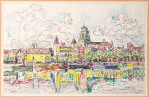 シブール、サンジャンドルズ、1920 作： Paul Signac