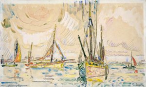 ロクマロ港の漁船 作： Paul Signac