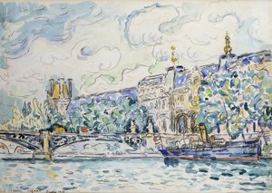 ルーブル宮殿、1910 作： Paul Signac