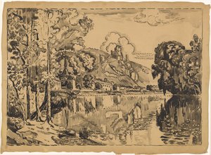 夏の朝のザンドリ 作： Paul Signac