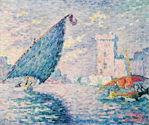 マルセイユ、漁船、1907 作： Paul Signac