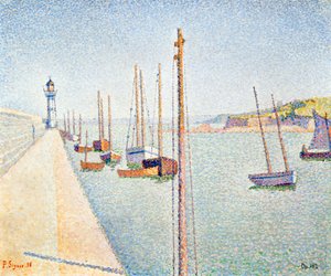 1888年ブルターニュ、ポートリュー 作： Paul Signac