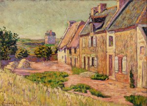 サンブリアック、フエ市の中庭、1885 作： Paul Signac