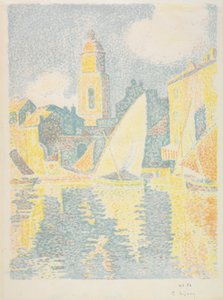 サントロペ: 港 作： Paul Signac