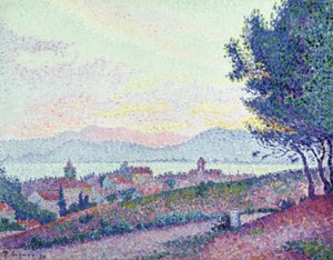 サントロペ-ボスケデピノス- 1896 作： Paul Signac