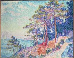 サントロペ、税関の道 作： Paul Signac