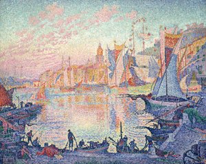 「サントロペ」 ポール・シニャック (1863-1935) 画 1901-1902 国立西洋美術館、東京 作： Paul Signac
