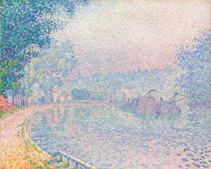 サモワ、ラベルジュ、朝、1901 作： Paul Signac